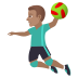 🤾🏽‍♂️ man playing handball: medium skin tone display on JoyPixels